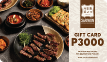 Load image into Gallery viewer, Sariwon Korean Barbecue E-Gift Card (Delivery/Takeout)